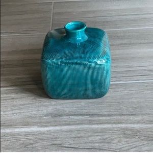 Small Teal Accent Vase